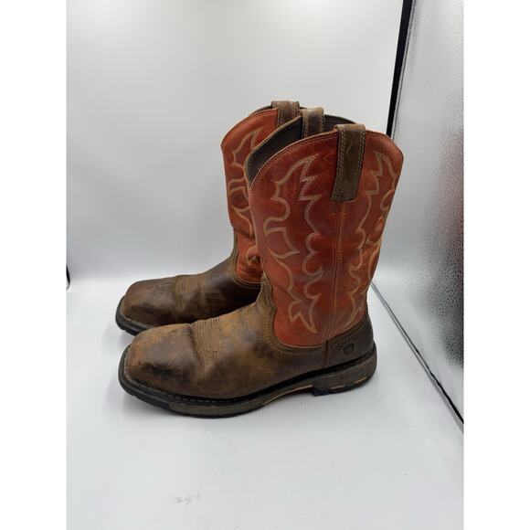 Ariat WorkHog Steel Toe Boot Dark Earth Mens Size 13D - Picture 4 of 8